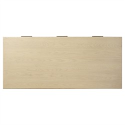 Blake Modern Classic Light Wash Wood Writing Desk|