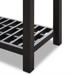 Dalton Rustic Lodge Smoked Black Oak Cabinet|