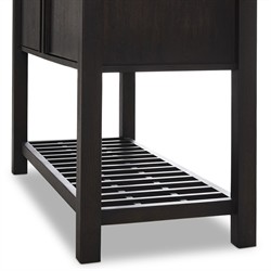 Dalton Rustic Lodge Smoked Black Oak Cabinet|