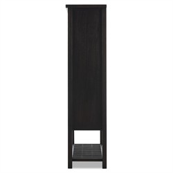 Dalton Rustic Lodge Smoked Black Oak Cabinet|
