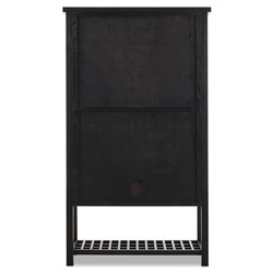 Dalton Rustic Lodge Smoked Black Oak Cabinet|
