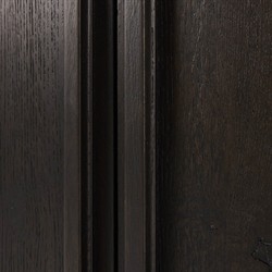 Dalton Rustic Lodge Smoked Black Oak Cabinet|