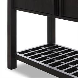 Dalton Rustic Lodge Smoked Black Oak Cabinet|