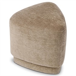 Deenie Modern Classic Brown Velvet Ottoman|