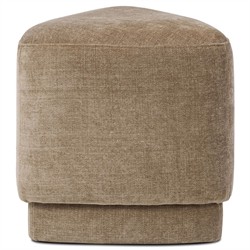Deenie Modern Classic Brown Velvet Ottoman|