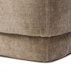 Deenie Modern Classic Brown Velvet Ottoman|