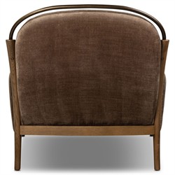 Demi Altair Mushroom Velvet Chaise|