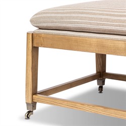 Eleanor Rodin Sand Stripe Accent Bench|