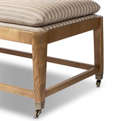 Eleanor Rodin Sand Stripe Accent Bench|