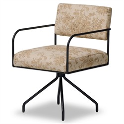 Faryn Modern Classic Beige Printed Office Chair|