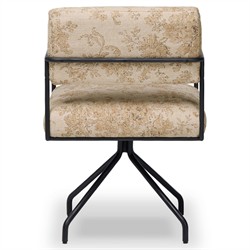 Faryn Modern Classic Beige Printed Office Chair|