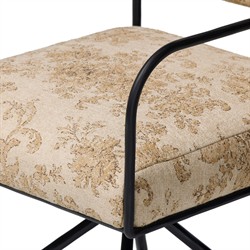 Faryn Modern Classic Beige Printed Office Chair|