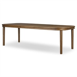 Bonnie Rustic Lodge Brown Oak Extendable Dining Table - 78-98"|