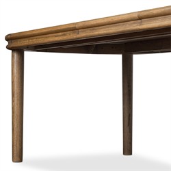 Bonnie Rustic Lodge Brown Oak Extendable Dining Table - 78-98"|