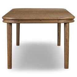 Bonnie Rustic Lodge Brown Oak Extendable Dining Table - 78-98"|