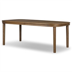 Bonnie Rustic Lodge Brown Oak Extendable Dining Table - 78-98"|