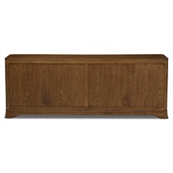 Lydia Rustic Lodge Natural Oak Media Cabinet - 82"|