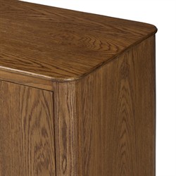 Lydia Rustic Lodge Natural Oak Media Cabinet - 82"|