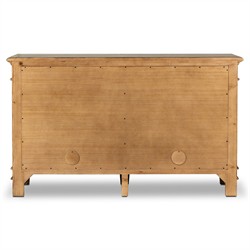 Marjorie French Country Distressed Black Pine Media Cabinet - 66"|