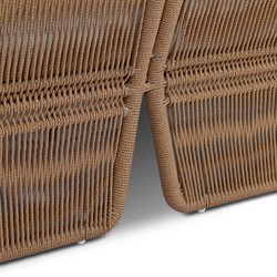 Mercer Coastal Beach Brown Woven Rope Outdoor Sofa - 96"|