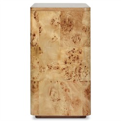 Mullins Modern Classic Natural Burl Small Media Cabinet - 42"|