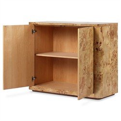 Mullins Modern Classic Natural Burl Small Media Cabinet - 42"|