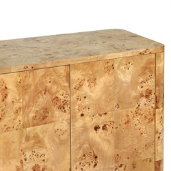 Mullins Modern Classic Natural Burl Small Media Cabinet - 42"|