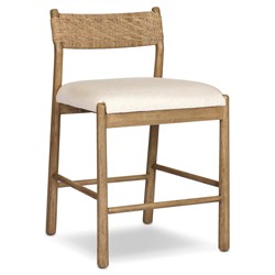 Raynor Coastal Beach Natural Wood Counter Stool|