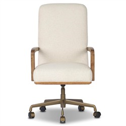 Timeo Modern Classic Off White Performance Desk Chair|
