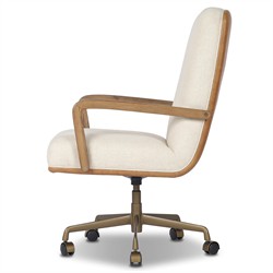 Timeo Modern Classic Off White Performance Desk Chair|