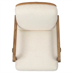 Timeo Modern Classic Off White Performance Desk Chair|