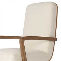 Timeo Modern Classic Off White Performance Desk Chair|