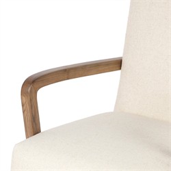 Timeo Modern Classic Off White Performance Desk Chair|