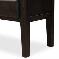 Whitney Rustic Lodge Black Oak Cabinet|