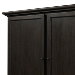 Whitney Rustic Lodge Black Oak Cabinet|