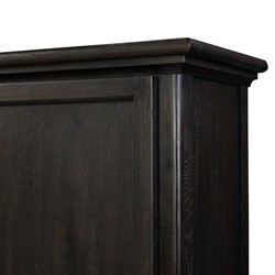 Whitney Rustic Lodge Black Oak Cabinet|