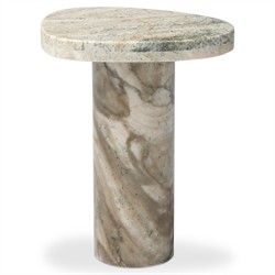 Zayden Modern Classic Beige Onyx End Table|
