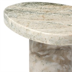 Zayden Modern Classic Beige Onyx End Table|