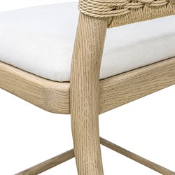 Imran Coastal Beach Natural Oak Counter Stool|