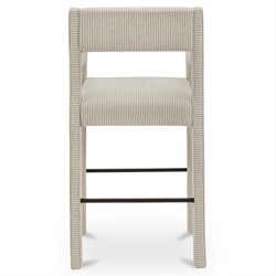 Makari Modern Classic Cream Stripe Counter Stool|