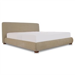 Imran Modern Classic Beige Textured Storage Bed - Queen|