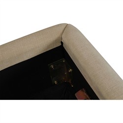 Imran Modern Classic Beige Textured Storage Bed - Queen|