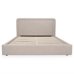 Denham Modern Classic Flecked Beige Storage Bed - Queen|