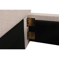 Denham Modern Classic Flecked Beige Storage Bed - Queen|