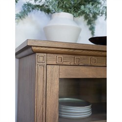 Lillia Updated Traditional Brown Wood Sideboard|