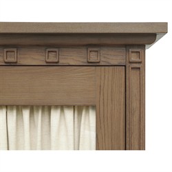 Lillia Updated Traditional Brown Wood Cabinet|