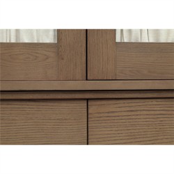 Lillia Updated Traditional Brown Wood Cabinet|