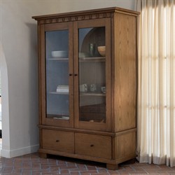 Lillia Updated Traditional Brown Wood Cabinet|