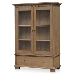 Lillia Updated Traditional Brown Wood Cabinet|