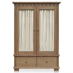 Lillia Updated Traditional Brown Wood Cabinet|